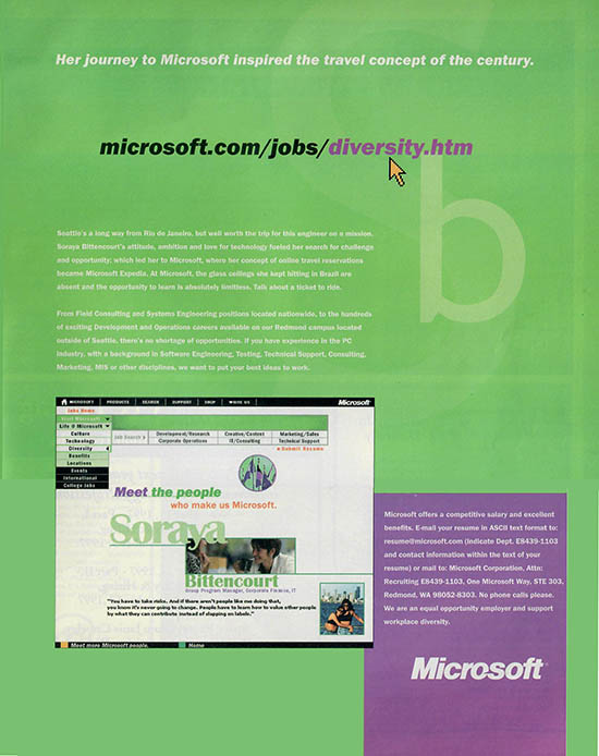 InfoWorld Microsoft Diversity Ad